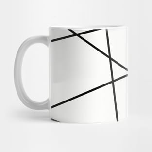 Black and red lines Mug